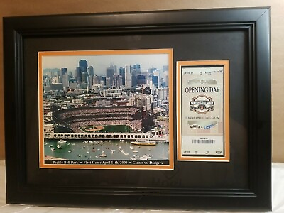 Vintage SF GIANTS 1st GAME AT PACIFIC BELL PARK April 11 2000 with GameTicket