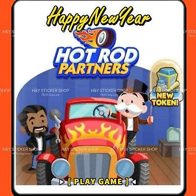#ad 【PRE ORDER】Monopoly GO Hot Rod Partners Event Full Carry Slot READ DESCRIPTION