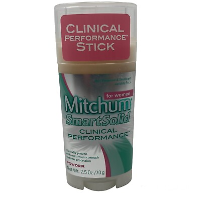 #ad Mitchum Smart Solid for Women Clinical Performance Deodorant Powder Scent 2.5 Oz