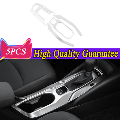#ad 5pcs Silver Gear Shift Water Cup Frame Cover Trim For Toyota Corolla 2020 2024