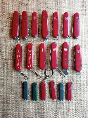 #ad Genuine Victorinox amp; Wenger Swiss Army Pocket Knife Lot 19 Camping Hiking Golf