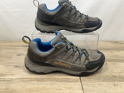 #ad Merrell Catalyst Ventilator Men Size 10 Castle Rock Gray Blue Hiking Shoe