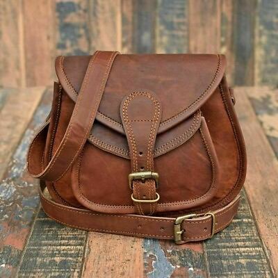 Rustic Vintage Leather Messenger Shoulder Bag Cross Body Handmade Purse New