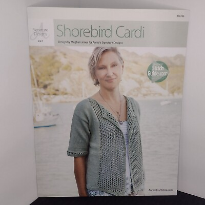 Shorebird Cardi Knit Pattern Leaflet  By Annie#x27;s Signature Designs 2016