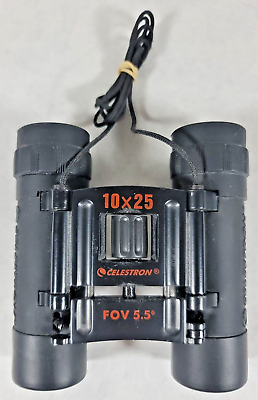 Celestron Binoculars FOV 5.5 10 X 25 Water Resistant Preowned