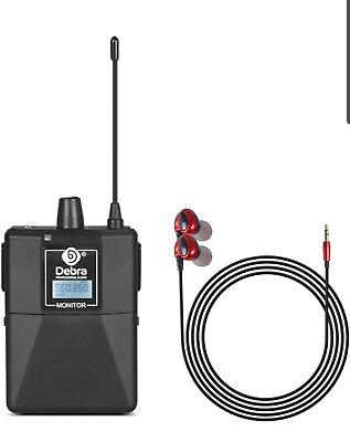 #ad D Debra Audio PRO ER 202 UHF Dual Channel Wireless In Ear Monitor W Ear Buds