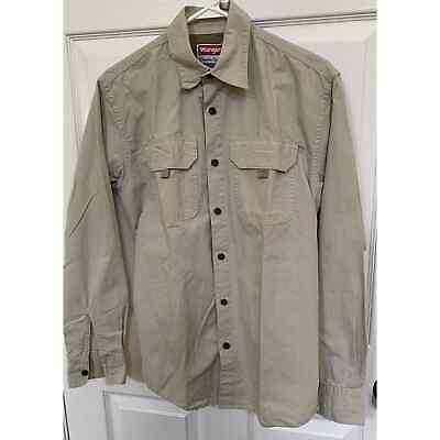#ad Wrangler premium quality shirt S Relaxed Fit button up Point Collar long sleeve