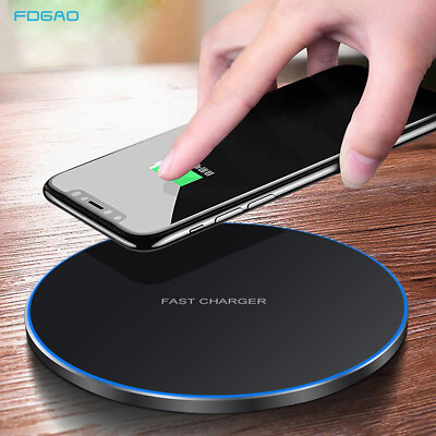 #ad 30W Wireless Charger Fast Charging Mat For iPhone 15 14 13 Samsung Z Flip5 S24
