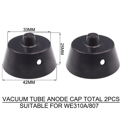 #ad 2PCS VACUUM TUBE ANODE PLATE CAP For WE310A 807 Vintage AUDIO Amplifier DIY HiFi