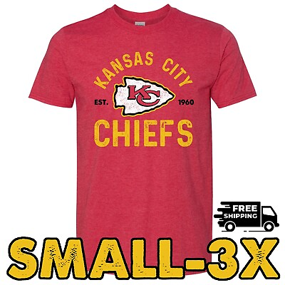 #ad #ad Kansas City CHIEFS T Shirt Vintage Football Super Bowl LVIII Mahomes KC RED Soft
