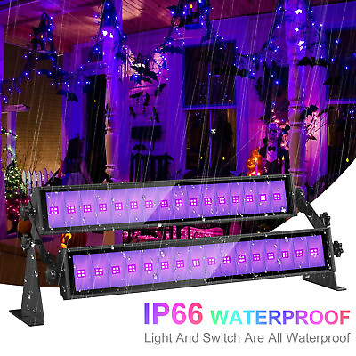 #ad 160W UV LED Black Light Bar For Christmas Disco Party DJ Club Stage Blacklight