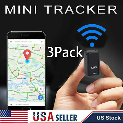 #ad Magnetic Mini GPS Real Time Car Locator Tracker GSM GPRS Tracking Device US GF07