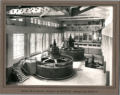 #ad Construction de la Centrale Hydroélectrique de Cordéac entre 1942 1948 Vintage s