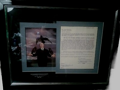 ALFRED HITCHCOCK Signed Movie contract W Paramount Pictures COA