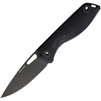 Real Steel 7461 Black 4.5quot; Sidus Linerlock Folding Knife w 3.5quot; Blade