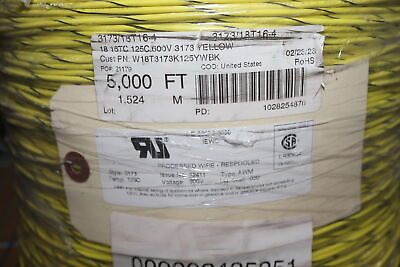 #ad Insulated Wall Stranded Wire Yellow 18 Gauge 600V 5000 Ft. 3173 18T16 4