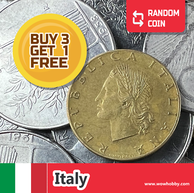 #ad Italy Coin 1 Random Collectible Old Italian Coin for Coin Collecting