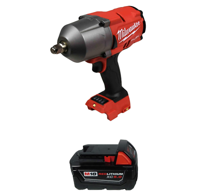 #ad Milwaukee 2767 20 1 2quot; High Torque Impact Wrench w 48 11 1850 5.0Ah Battery