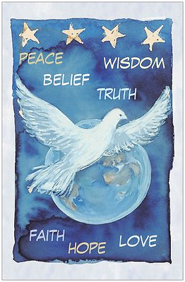 #ad Art Print Poster Inspirational Peace Love Hope Faith Truth Wisdom Belief