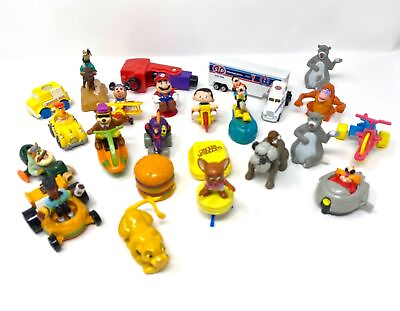 #ad Lot of Small Vintage Toys Burger King McDonalds Mix