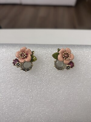 #ad Les Nereides Earrings Pink Flower