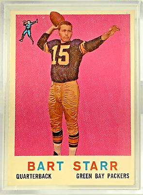 #ad 1959 Topps #23 Bart Starr Great Gift Sport Cards Very Nice amp; Sharp