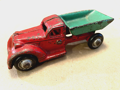 #ad Arcade Cast Iron Toy Dump Truck 232K Vintage Antique 1930s FAST SHIPPING