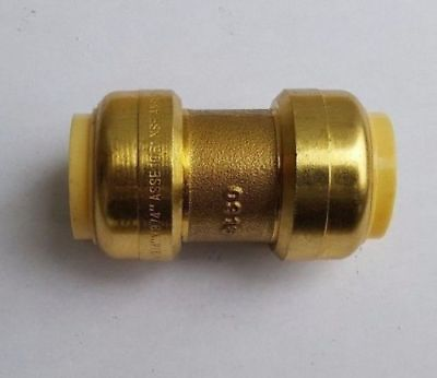 #ad 1 Piece 3 4quot; X 3 4quot; Push Fit Coupling Lead Free Brass for Sharkbite