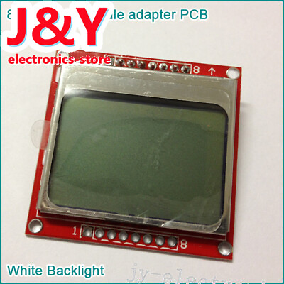 5PCS 84x48 Nokia LCD Module White Backlight Adapter PCB for Nokia 5110
