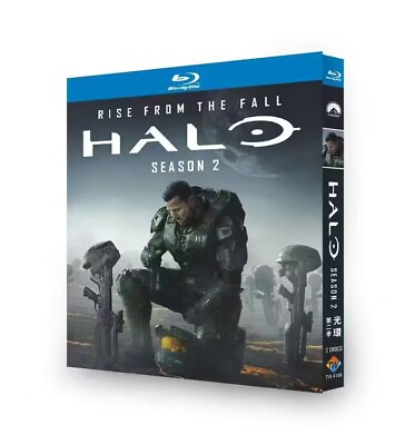 #ad Halo Season 2 2024 Brand New Boxed Blu ray HD TV series 2 Disc All Region