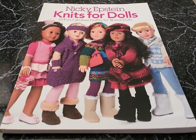 #ad L18 NICKY EPSTEIN KNITS FOR DOLL 2013 KNIT PATTERN BOOK