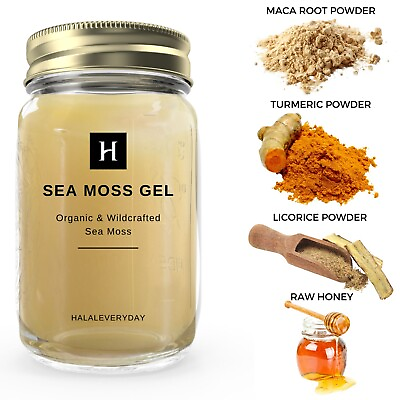 Sea Moss Gel With Added Herbs 100% Pure Raw Wildcrafted Irish Superfood