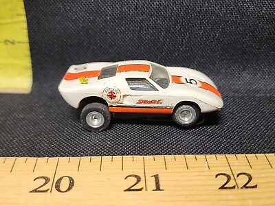 #ad Aurora Wild Ones Ford GT White with Orange and Black #5 Slot Car #1417 Works