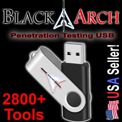 BLACKARCH LIVE 32GB USB PRO HACKING OPERATING SYSTEM 2800 TOOLS