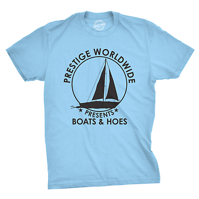 #ad Mens Prestige Worldwide T shirt Funny Cool Boats And Hoes Graphic Humor Tee