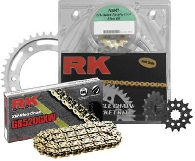 #ad RK Natural Yamaha 530 XSO Z1 Chain and Sprocket Kit 4107 060E 18 2237 45 17