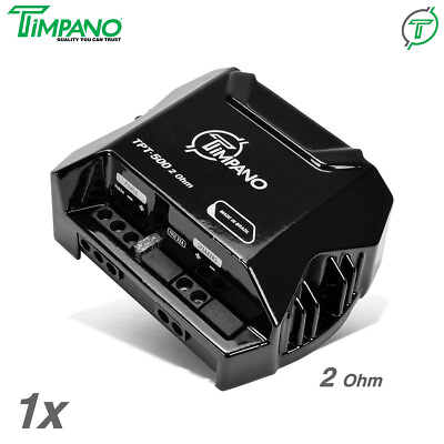 #ad 1x Timpano TPT 500 2 Ohms Compact 1 Channel Amplifier 500W Car Audio Digital Amp