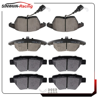 #ad Front Rear Brake Ceramic Pads For Volkswagen Beetle 2012 13 2015 Anti Noise