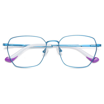#ad Women Metal Polygonal Progressive Reading Glasses Candy Color Glasses Readers