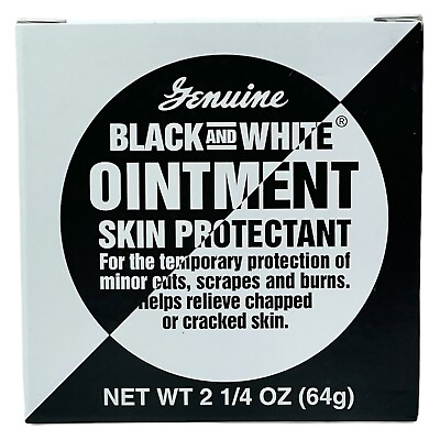 #ad One Genuine Black and White Ointment Skin Protectant 2.25oz