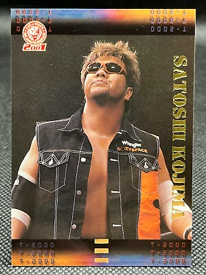 #ad Satoshi Kojima NEW JAPAN PRO WRESTLING Card NJPW TCG BANDAI Japan 2001