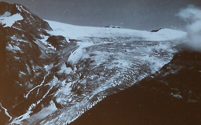 #ad Illecillewaet Glacier British Columbia Canada c1920s Magic Lantern Glass Slide
