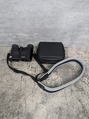 #ad #ad Vintage Black Nikon 7 x 20 7.1 Binoculars Compact With Zippered Case VG