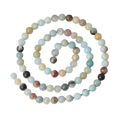 #ad 60 PCS Tumbled Stones Natural Polish Gemstone Round Loose Beads