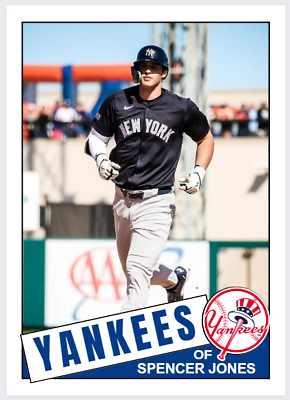 #ad 2023 Spencer Jones Future Stars MLB Rookie 85 Style New York Yankees #78