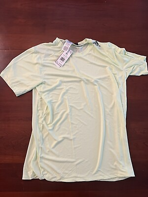 #ad Adidas Designed 4 Training HEAT.RDY HIIT Tee T Shirt Almost Lime Men#x27;s XL NWT
