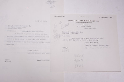 #ad 1930 Lamson Goodnow Geo T Walker and Co Minneapolis MN Letter Ephemera P430D