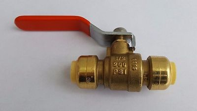 10 PIECES 1 2quot; SHARKBITE STYLE PUSH FIT BALL VALVE LEAD FREE BRASS
