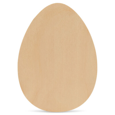 #ad Large Wood Egg Cutout 18quot; x 12quot; Unfinished Easter Decor Crafts Woodpeckers