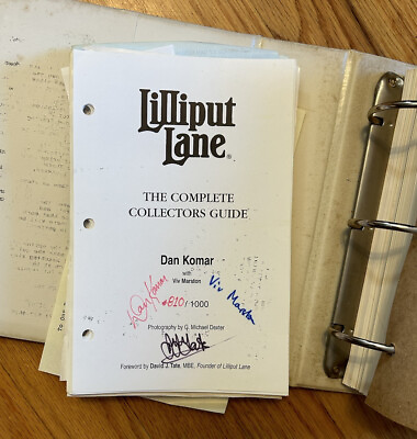 Lilliput Lane Collectors Guide LTD Edt #810 SIGNED Pages 1 918 Plus Extra Pages